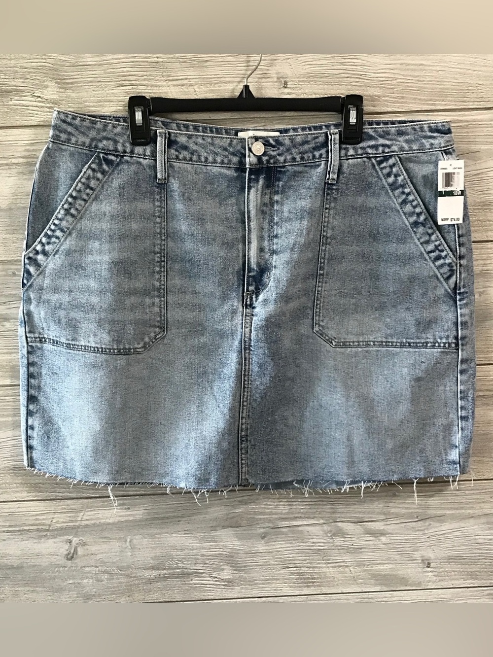 BNWT Women's Edited By Remi Bader Denim Skirt